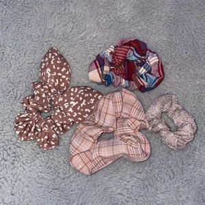 Hair ties, different colors and designs